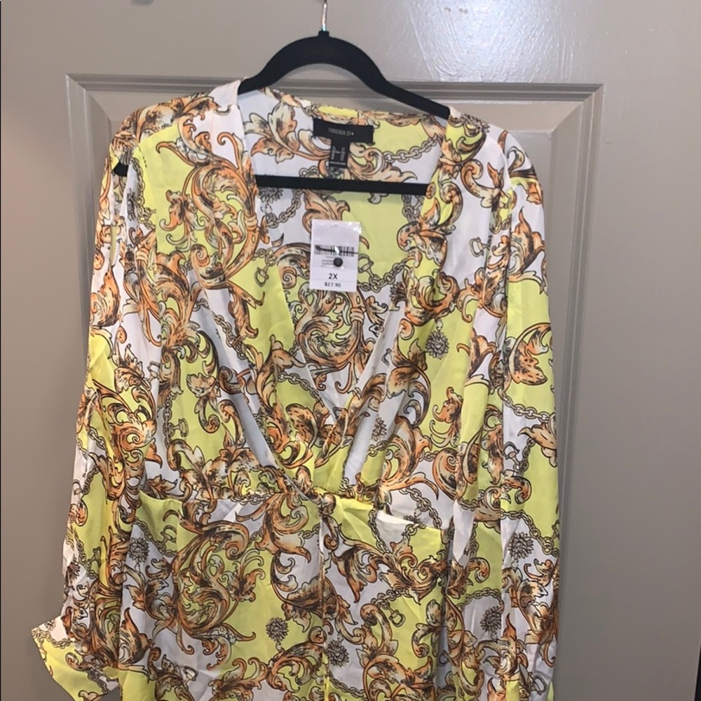 NWT Open Sleeve Wrap Dress